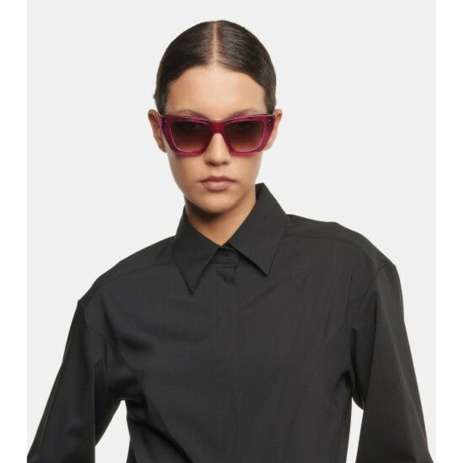 Accessories * | Celine Eyewear Cat-Eye Acetate Sunglasses