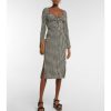 Clothing * | Altuzarra Himalia Gingham Cotton And Silk Dress