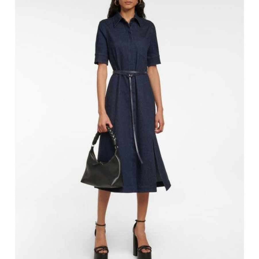 Clothing * | Altuzarra Kieran Denim Midi Dress