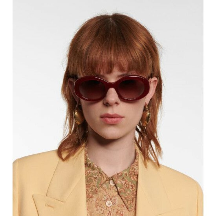 Accessories * | Celine Eyewear Triomphe 01 Round Sunglasses