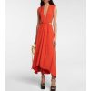 Clothing * | Altuzarra V-Neck Midi Dress