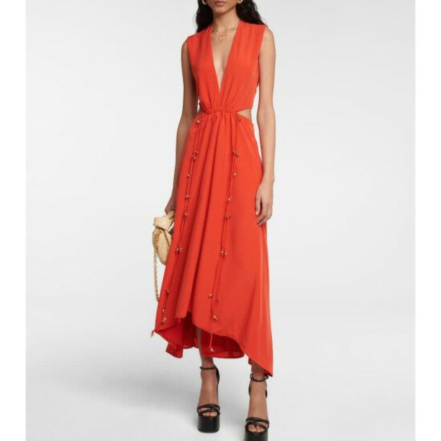 Clothing * | Altuzarra V-Neck Midi Dress