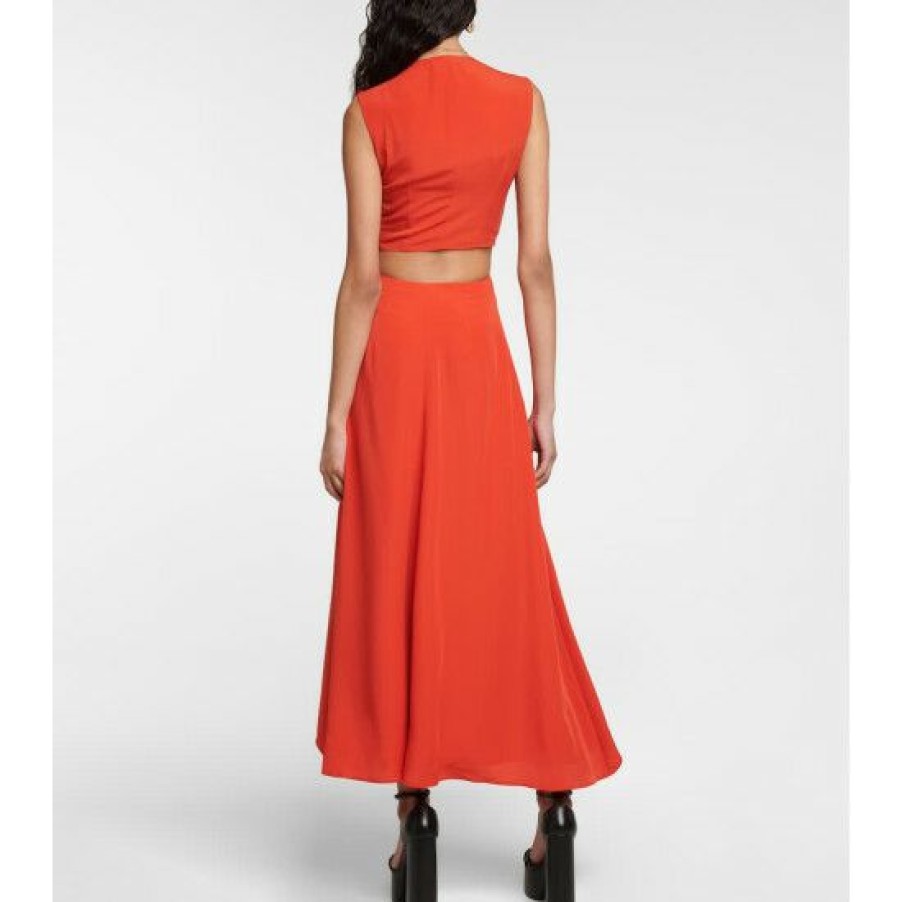 Clothing * | Altuzarra V-Neck Midi Dress