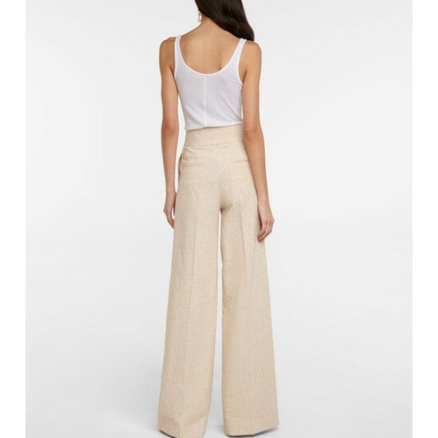 Clothing * | Altuzarra Rudy Wide-Leg Cotton-Blend Pants