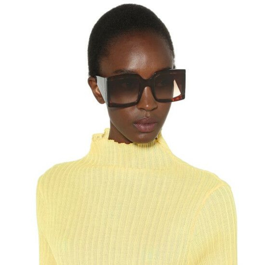 Accessories * | Celine Eyewear Square Acetate Sunglasses