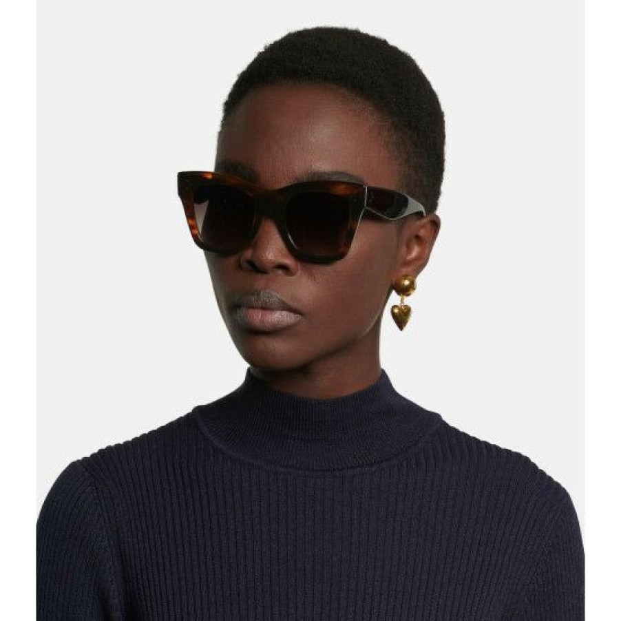 Accessories * | Celine Eyewear Cat-Eye Acetate Sunglasses