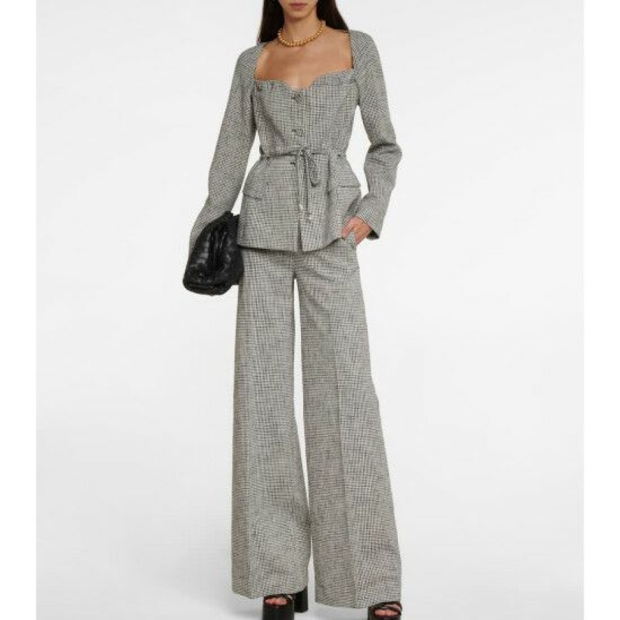 Clothing * | Altuzarra Rudy Wide-Leg Cotton-Blend Pants