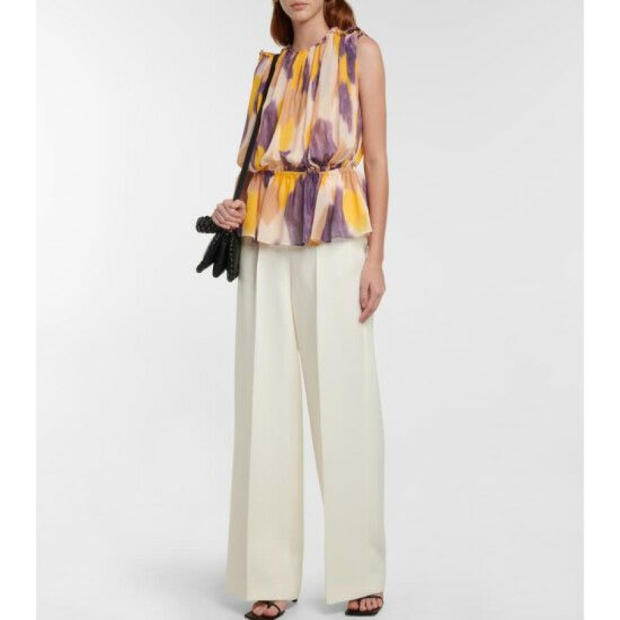 Clothing * | Altuzarra Baldur Tie-Dye Pleated Top