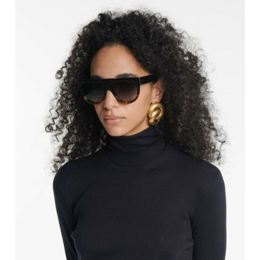 Accessories * | Celine Eyewear Aviator Acetate Sunglasses