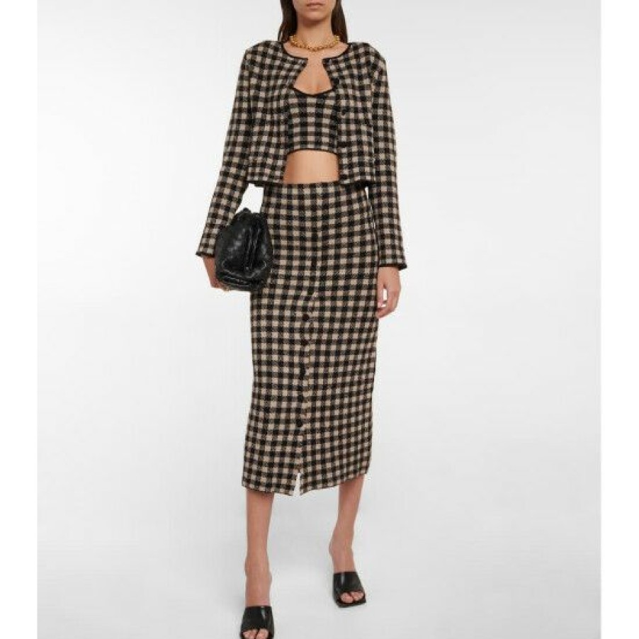 Clothing * | Altuzarra Flicker Checked Cardigan