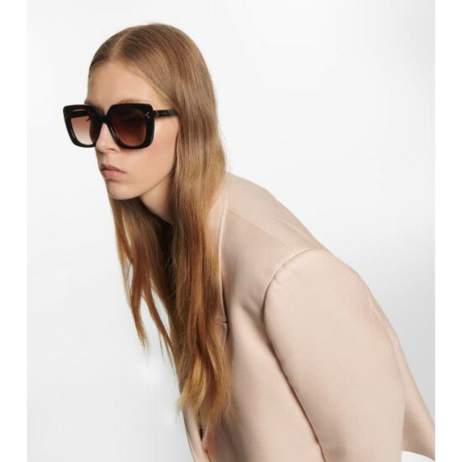 Accessories * | Celine Eyewear Oversized Square Sunglasses