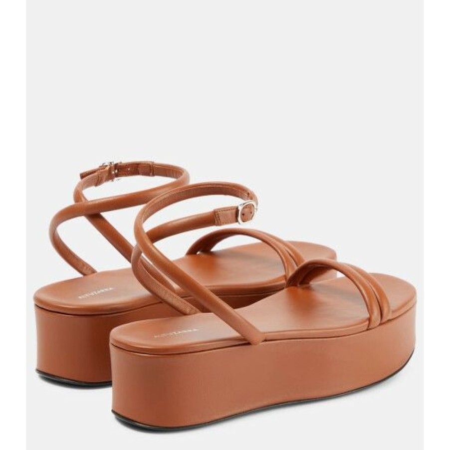 Shoes * | Altuzarra Leather Platform Sandals