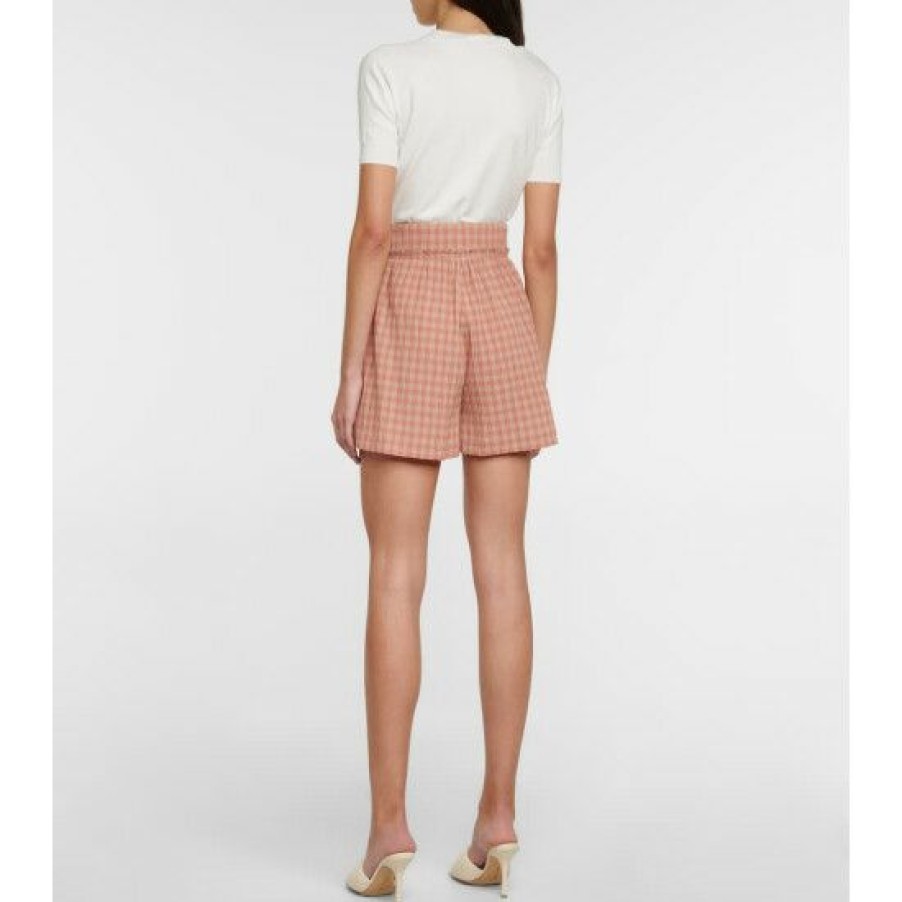 Clothing * | Altuzarra Thor Gingham Cotton-Blend Shorts