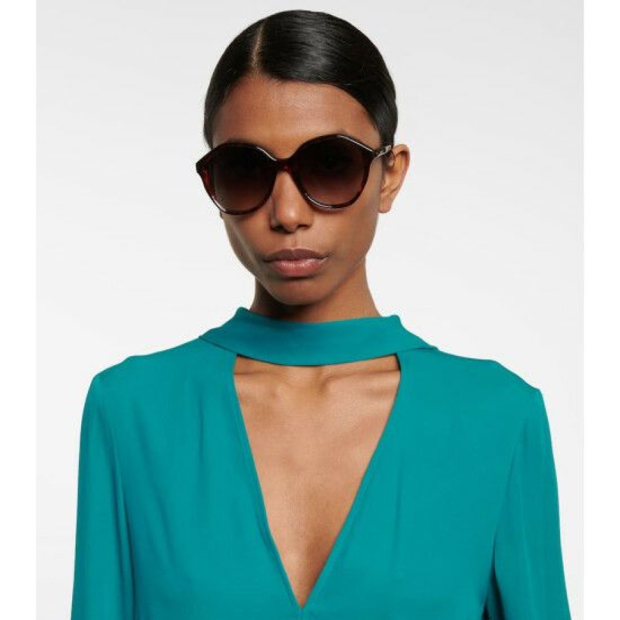 Accessories * | Celine Eyewear Oversized Round Sunglasses