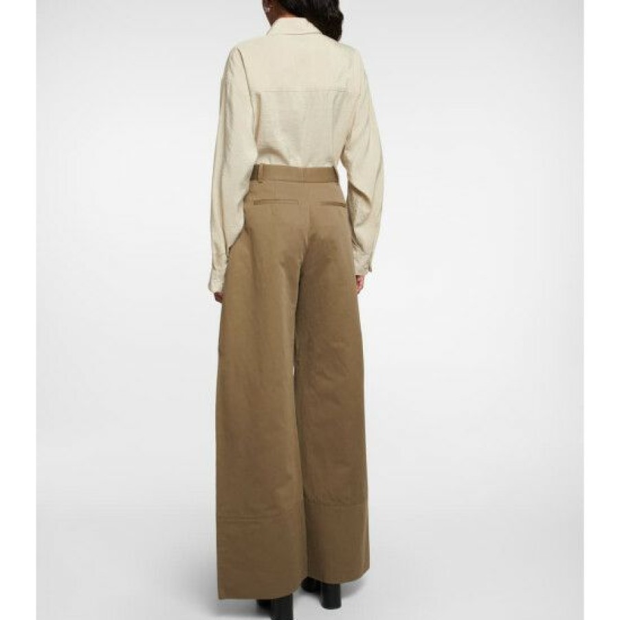 Clothing * | Altuzarra Wide Cotton And Linen Pants