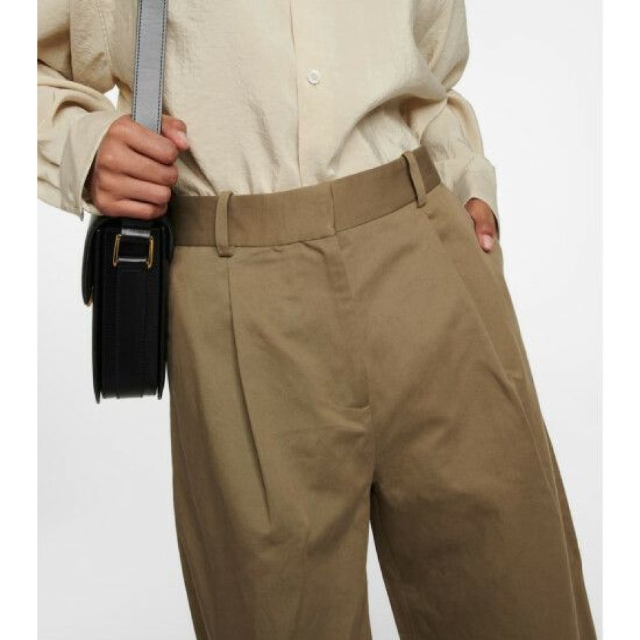 Clothing * | Altuzarra Wide Cotton And Linen Pants