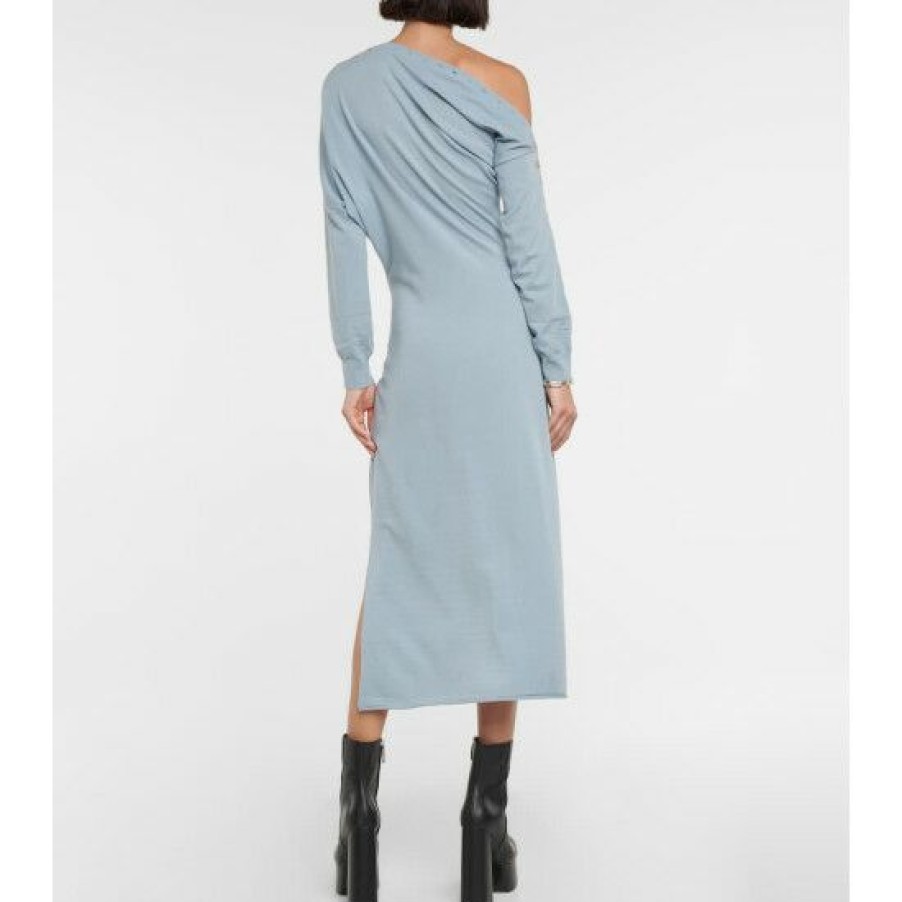 Clothing * | Altuzarra Jeevika One-Shoulder Knit Midi Dress