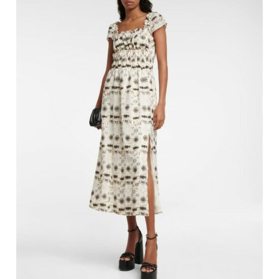 Clothing * | Altuzarra Silk-Blend Midi Dress