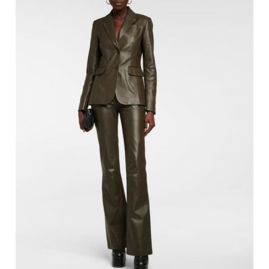 Clothing * | Altuzarra Fenice Leather Blazer