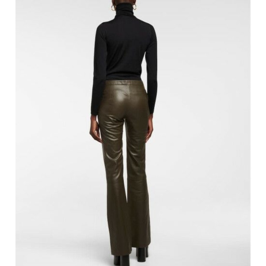 Clothing * | Altuzarra Serge Leather Bootcut Pants