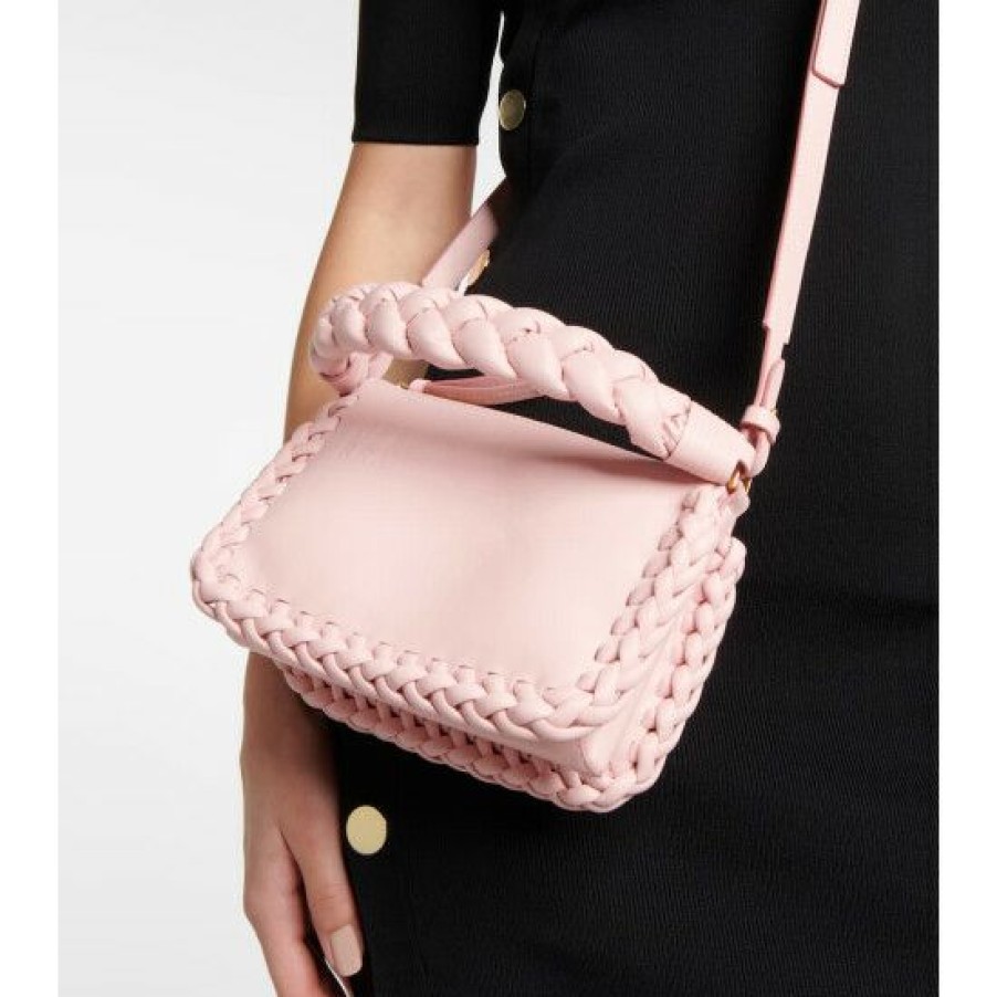 Bags * | Altuzarra Braid Small Leather Shoulder Bag