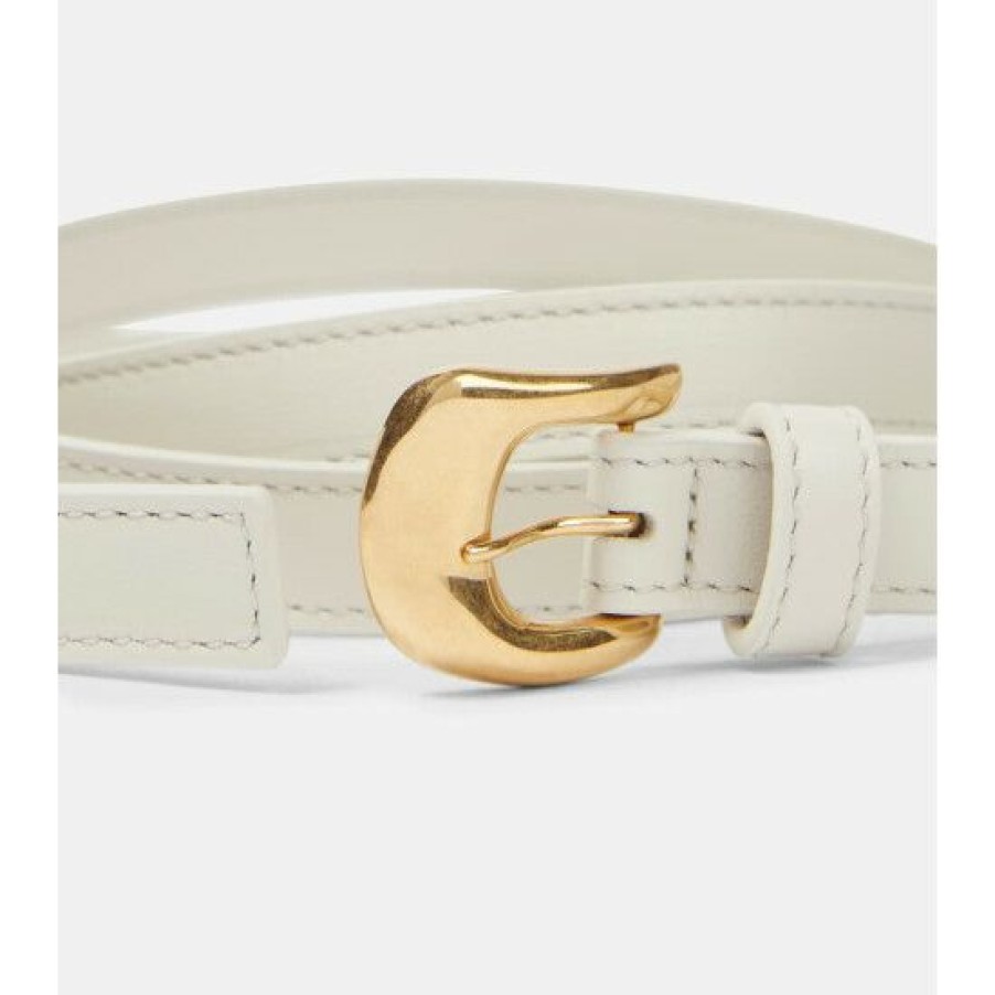 Accessories * | Altuzarra Brass Mini Leather Belt