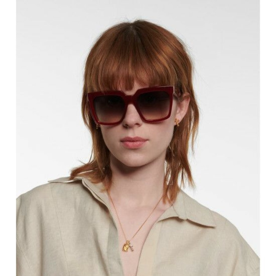 Accessories * | Celine Eyewear Square Acetate Sunglasses